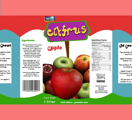 Package designs: Citfrus