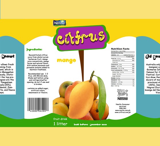 Package designs: Citfrus
