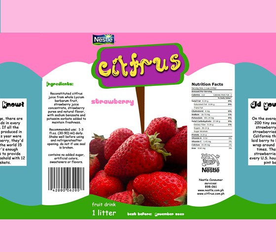 Package designs: Citfrus