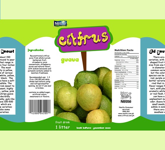 Package designs: Citfrus