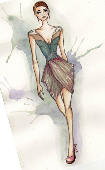 Fashion Designs: Red carpet Dress